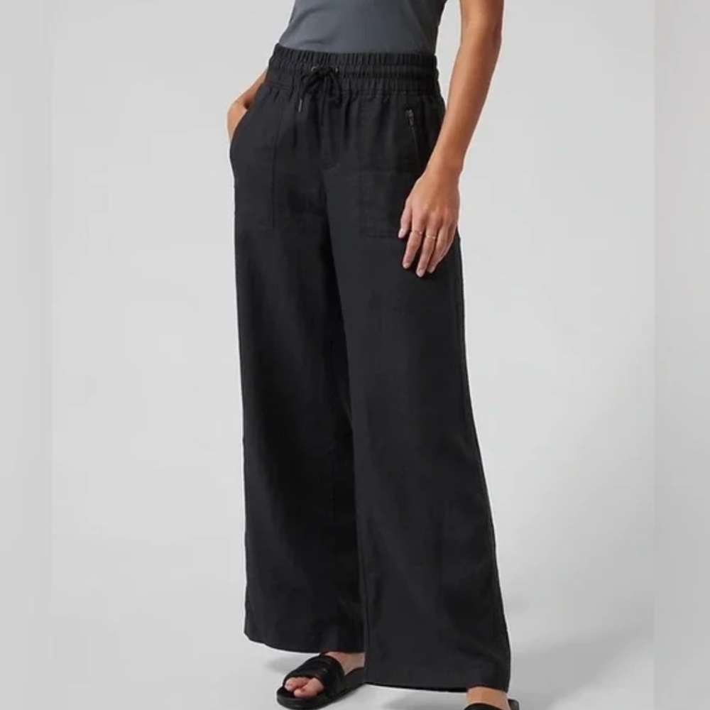 Athleta Black Wide Leg Pants